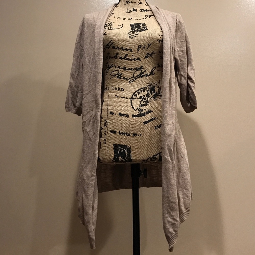 1/2 sleeve, beige jacket